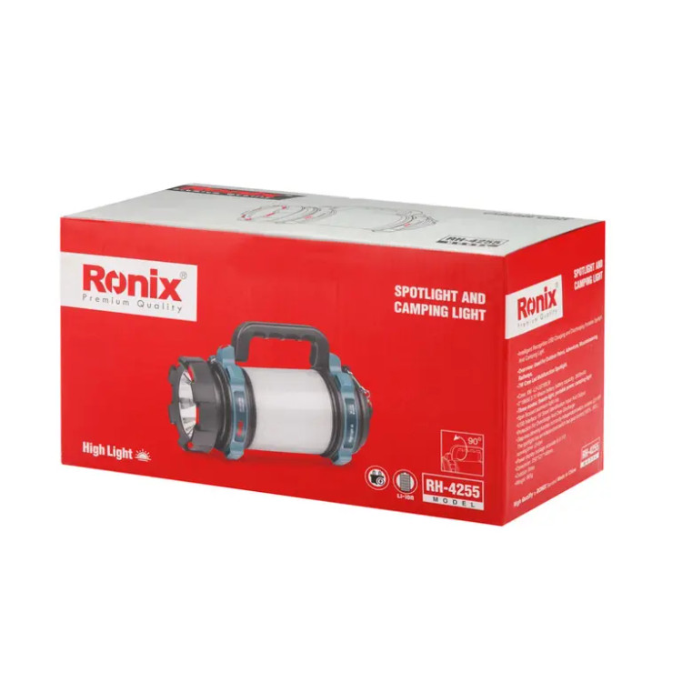 مدل : RH-4255 (2.43) نورافکن لیتیوم حرفه ای با برد 1200 متر