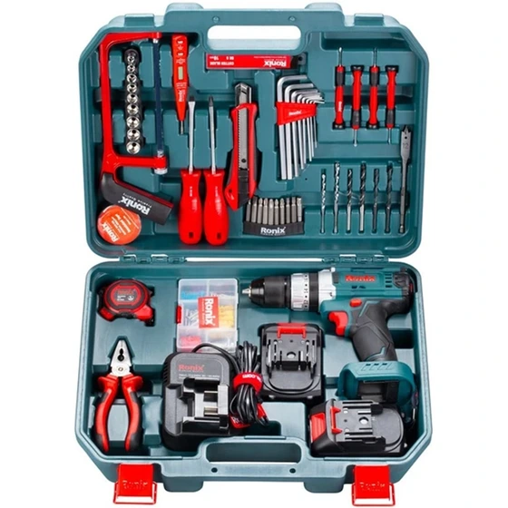 کیت دریل شارژی 20 ولت 53 پارچه رونیکس مدل RS-8620