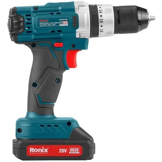 کیت دریل شارژی 20 ولت 53 پارچه رونیکس مدل RS-8620